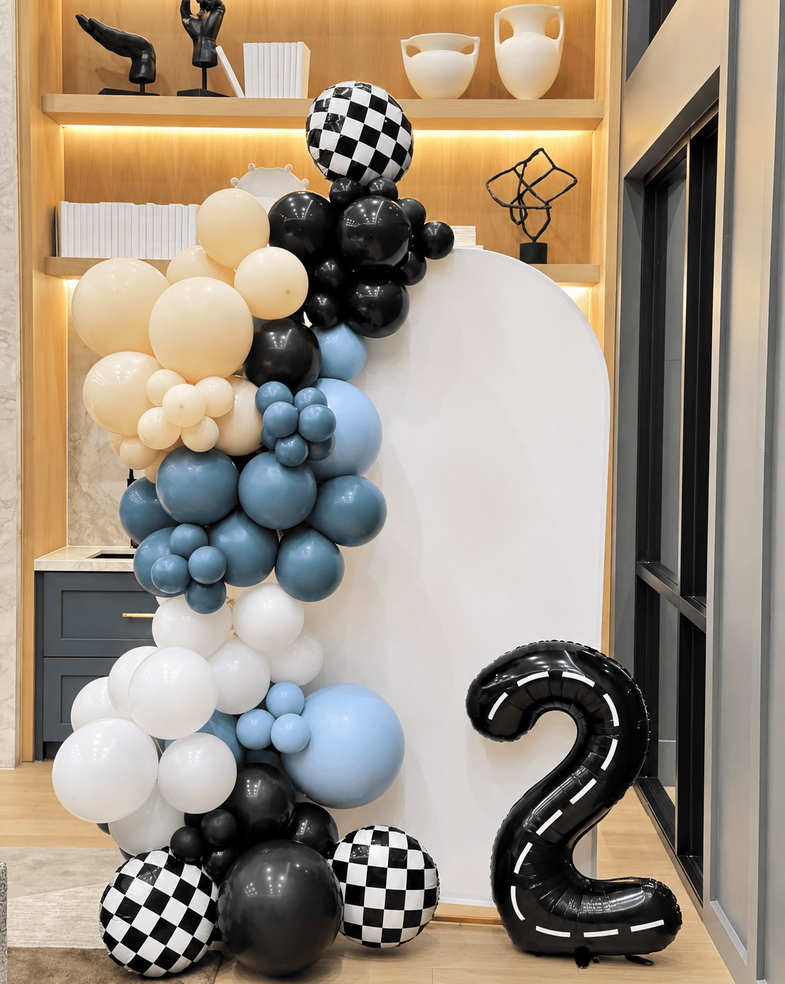 Organic Balloon Garland Backdrop